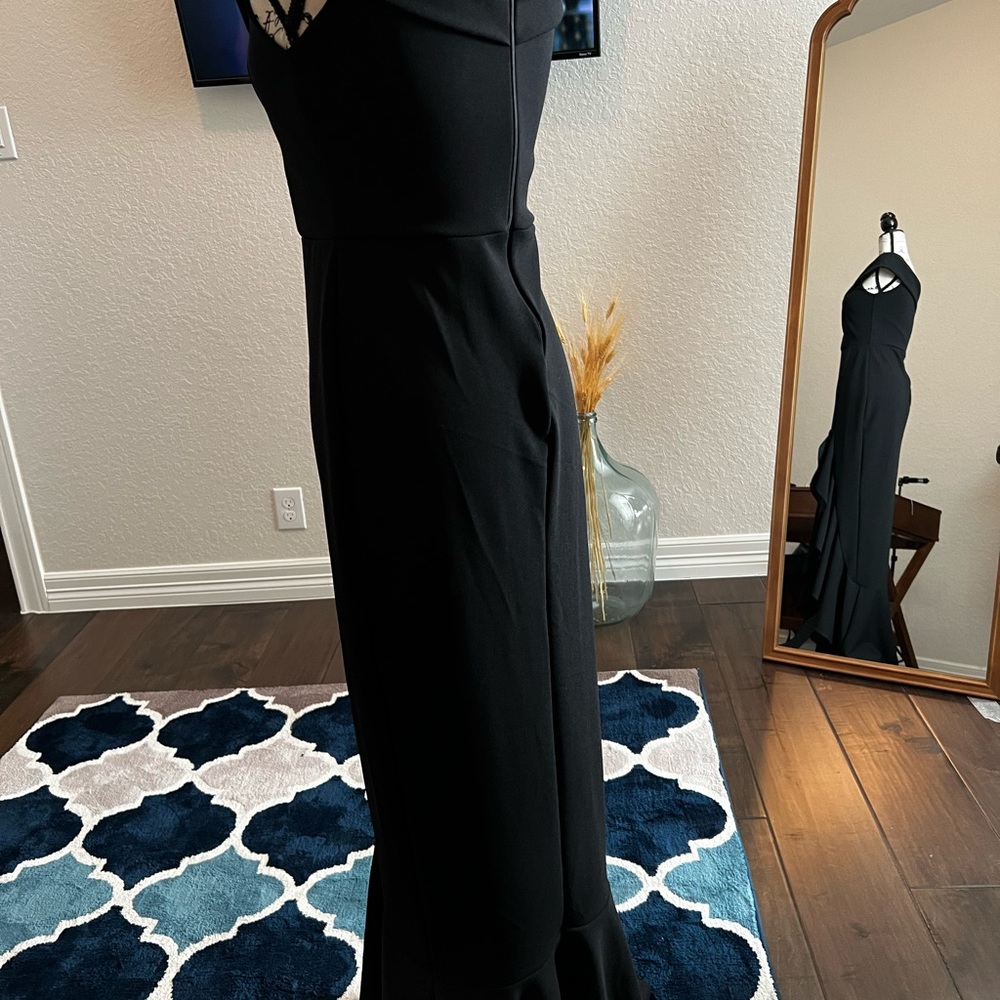 New black Off Shoulder Maxi Long Dress perfect for formal occasion